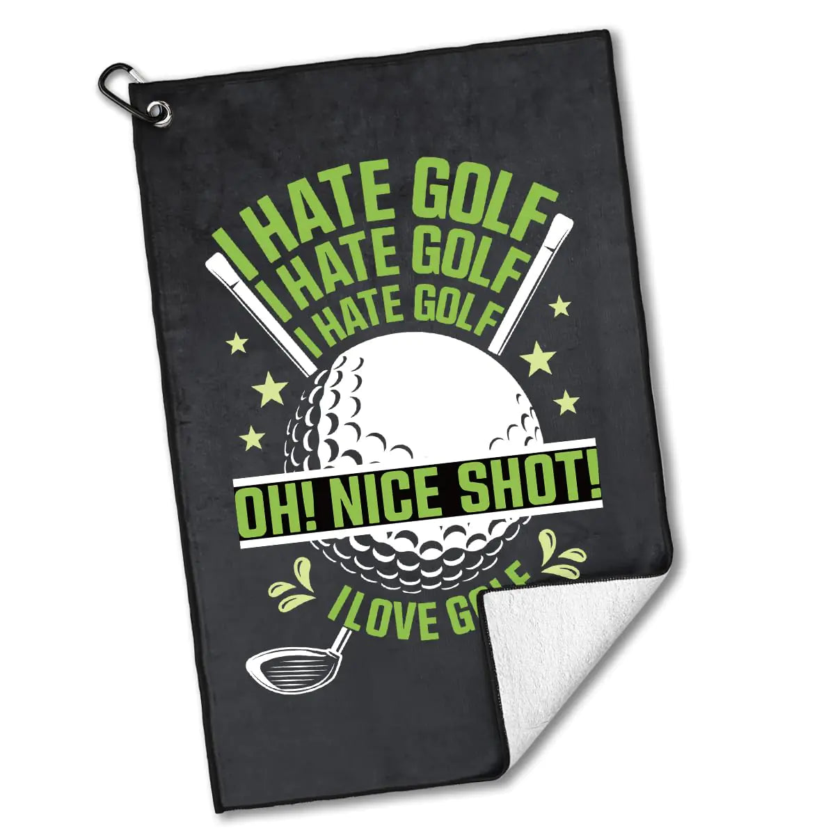 I Hate Golf Towel