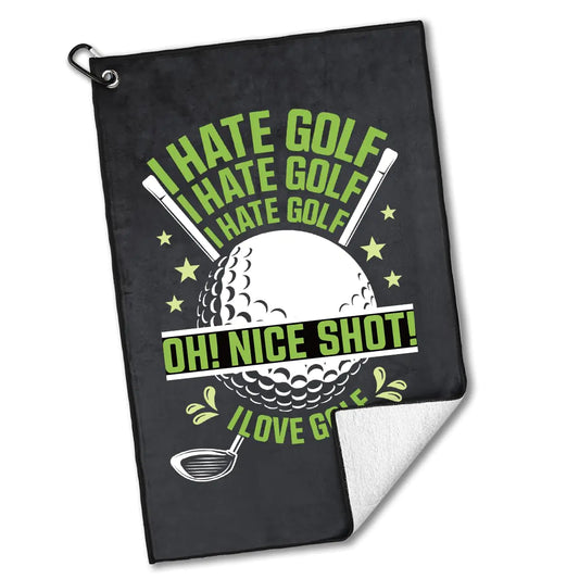 I Hate Golf Towel